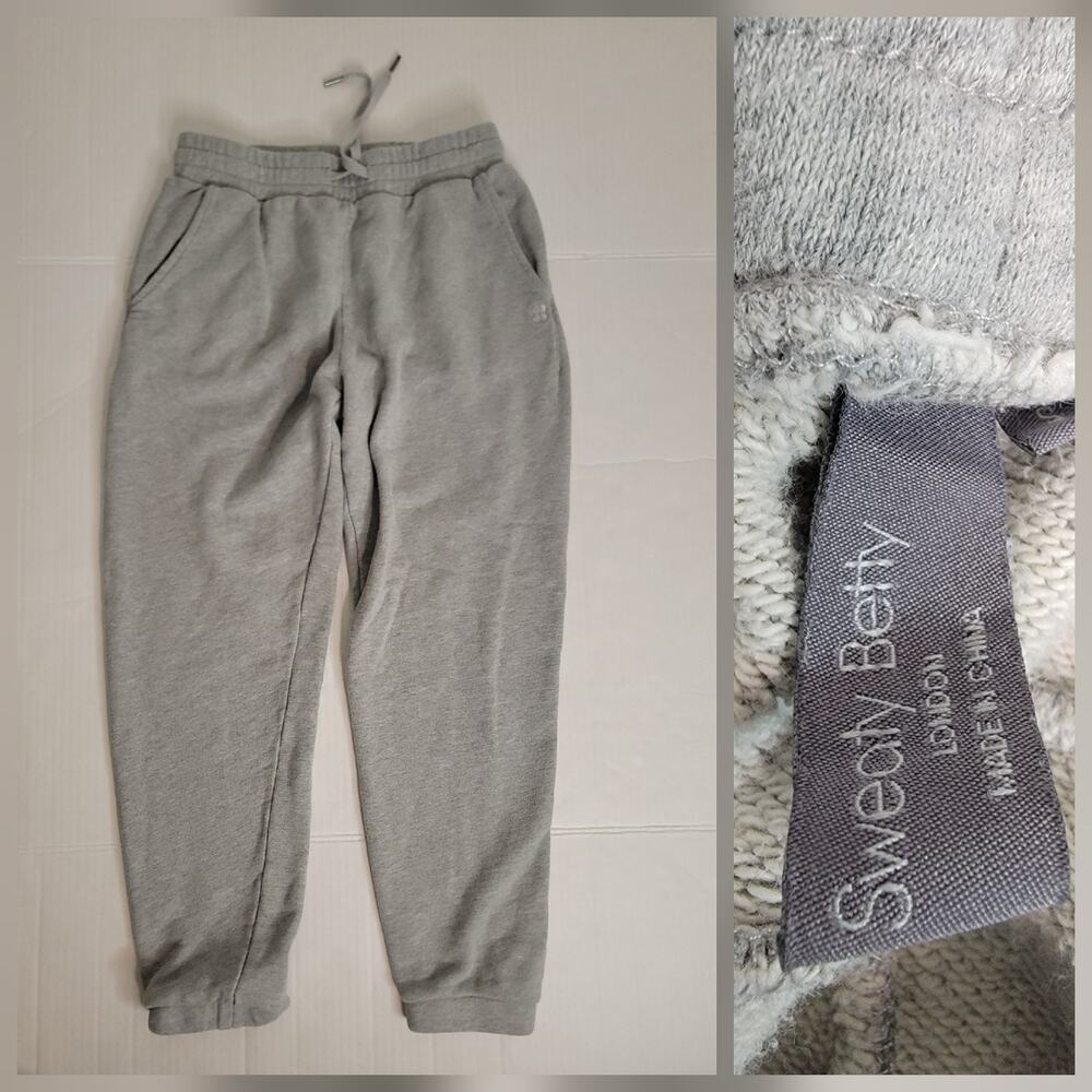 Sweaty Betty Boyfriend Jogger Pants Womens SZ Small High Rise Drapey Gray